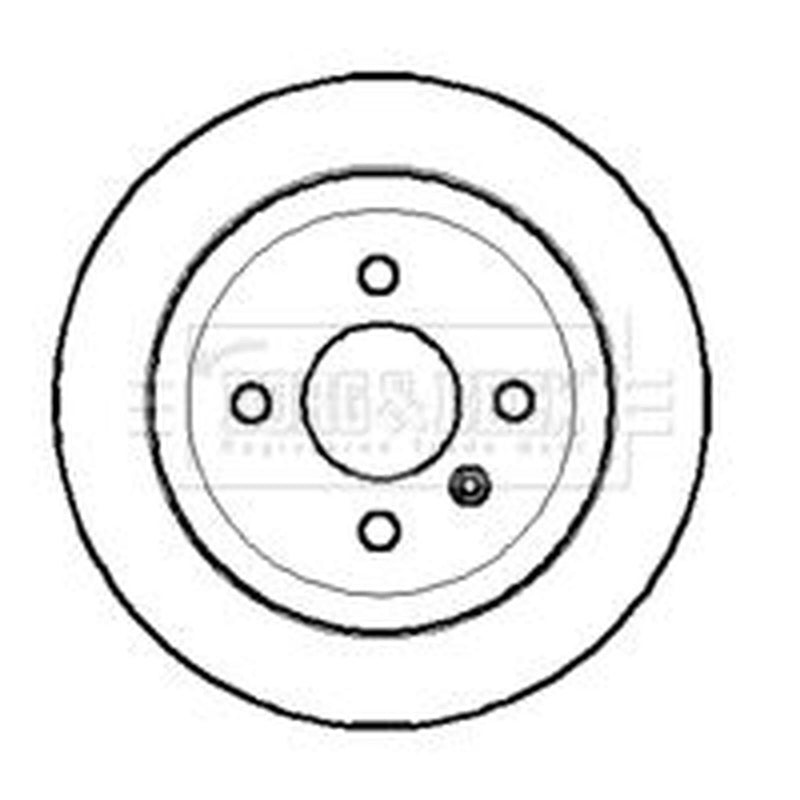 Borg & Beck 2 x Solid Rear Brake Discs BBD4187-x2