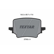 Textar Rear Brake Pad Set 2709201