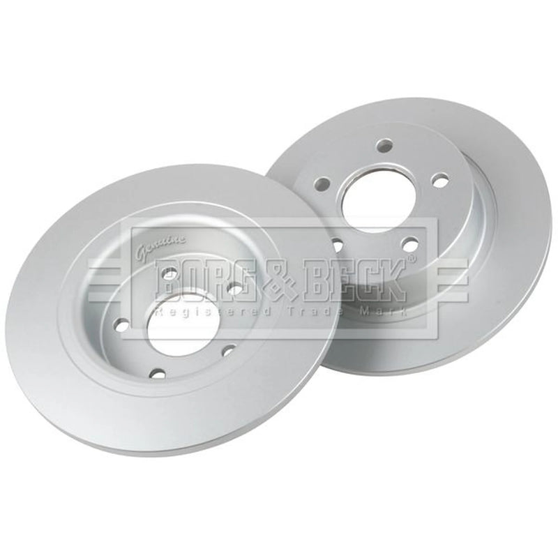Borg & Beck 2 x Solid Rear Brake Discs BBD4403-x2