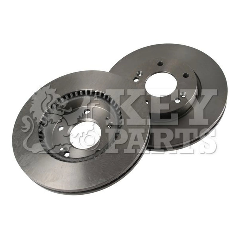 Key Parts 2 x Vented Front Brake Discs KBD4495-x2