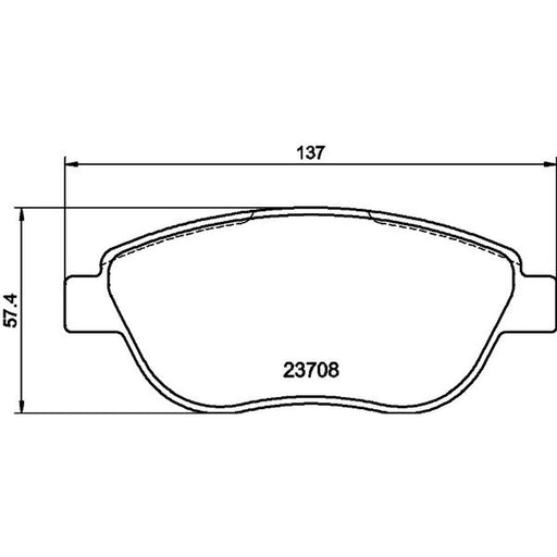 DON Front Brake Pad Set PCP1350
