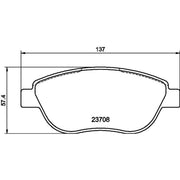 Mintex Front Brake Pad Set MDB2663
