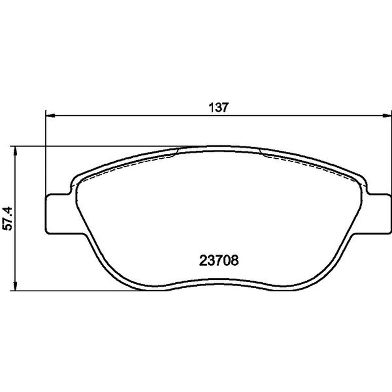 Mintex Front Brake Pad Set MDB2663
