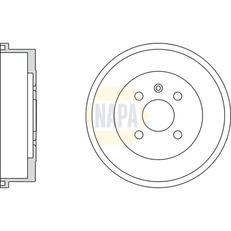 NAPA Brake Drum Assembly Rear NDR1025