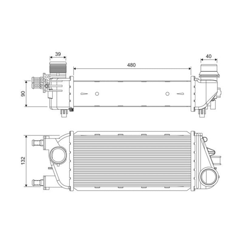 Valeo Intercooler (Charge Air Cooler) 818388