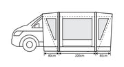 Outdoor Revolution Cayman Combo Air Mid Driveaway Awning (210-255cm) - Outdoor Revolution - Van Life Living