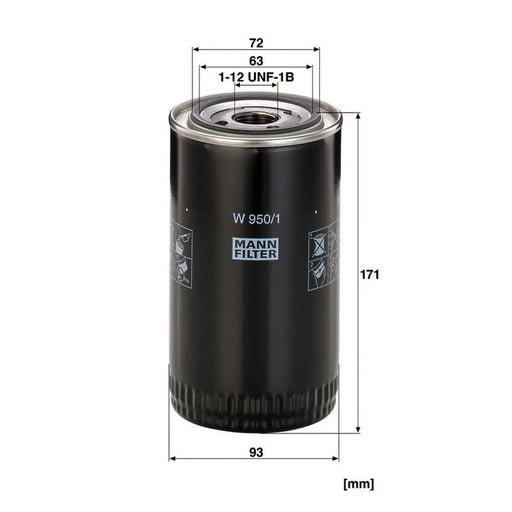 MANN-FILTER Engine Oil Filter W 950/1