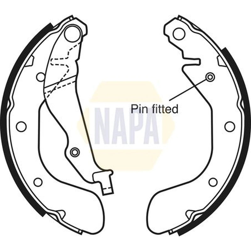 NAPA Brake Shoe Set Axle Kit NBS1060