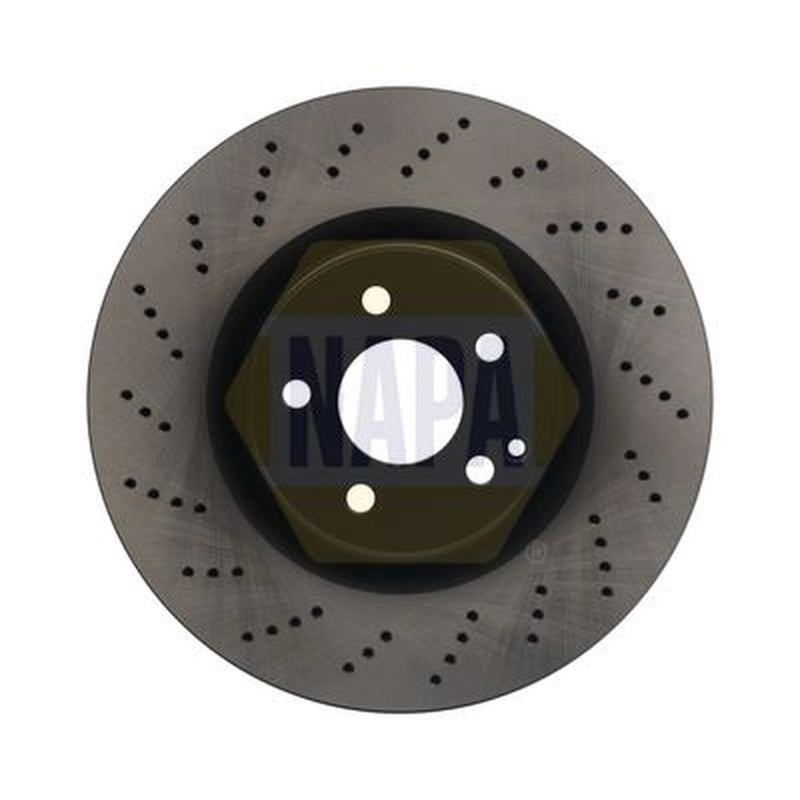 NAPA 2 x Perforated/Vented Front Brake Discs NBD5845-x2