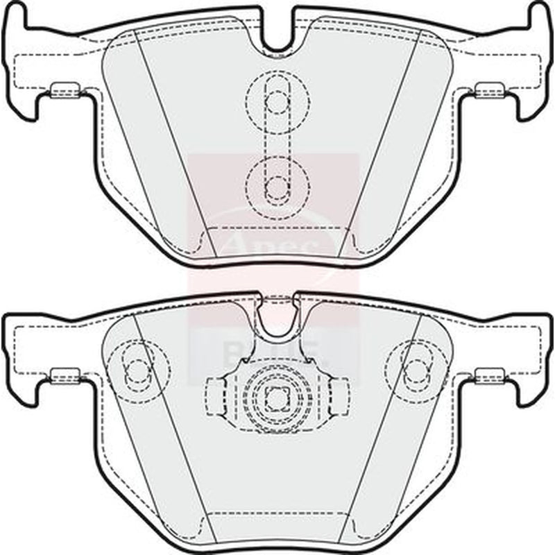 Apec Rear Brake Pad Set PD3341