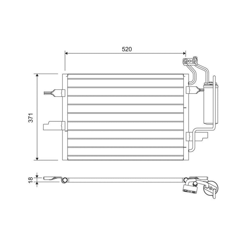 Valeo Air Conditioning Condenser 817798