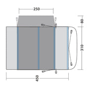 Outwell Wolfburg 450 Air Drive-Away Campervan Air Awning 175-200cm - Outwell - Van Life Living
