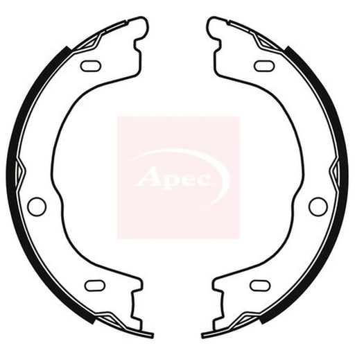 Apec Parking Brake Shoe Set SHU824