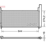 Denso Air Conditioning Condenser fits Toyota Prius Plus 2011 on 1.8