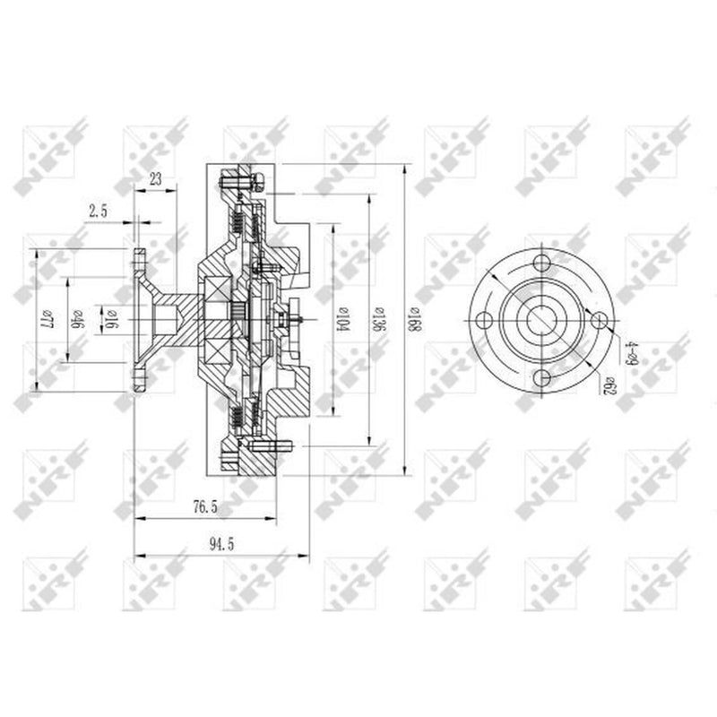 NRF Radiator Fan Clutch 49624