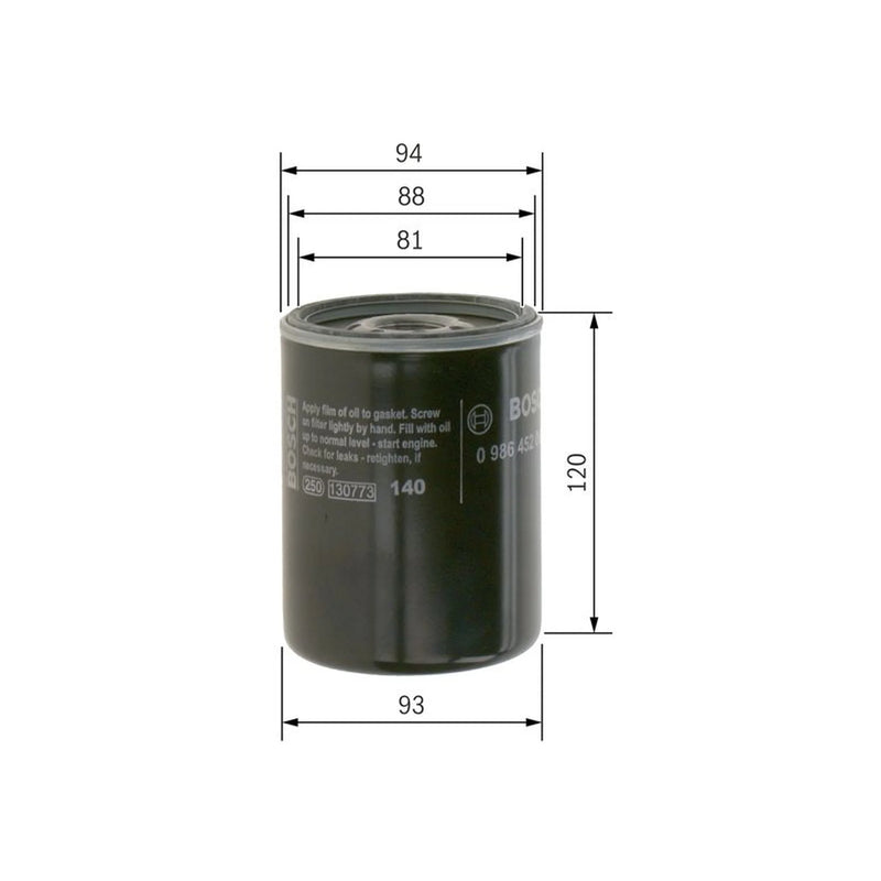 Bosch Engine Oil Filter 0 986 452 064