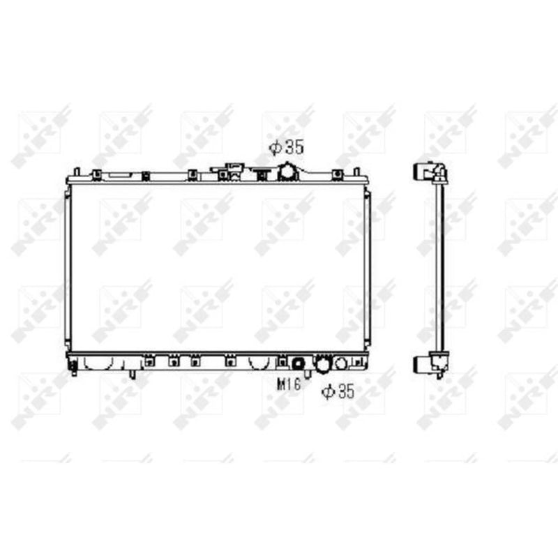 NRF Engine Radiator 516658