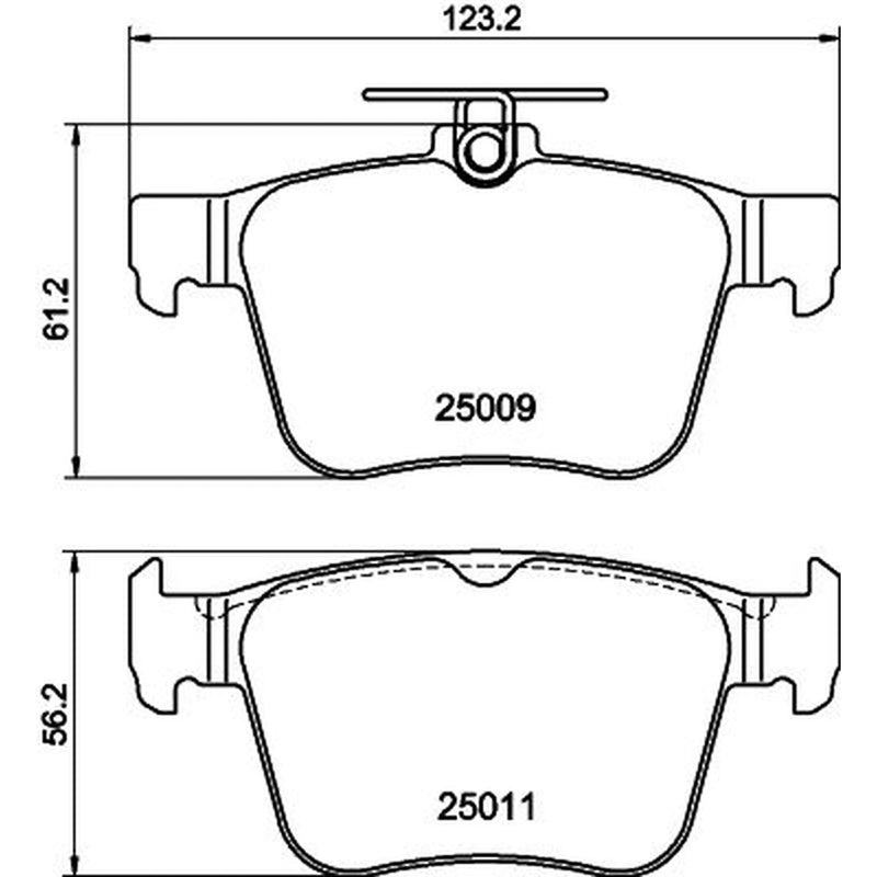 Mintex Rear Brake Pad Set MDB3101