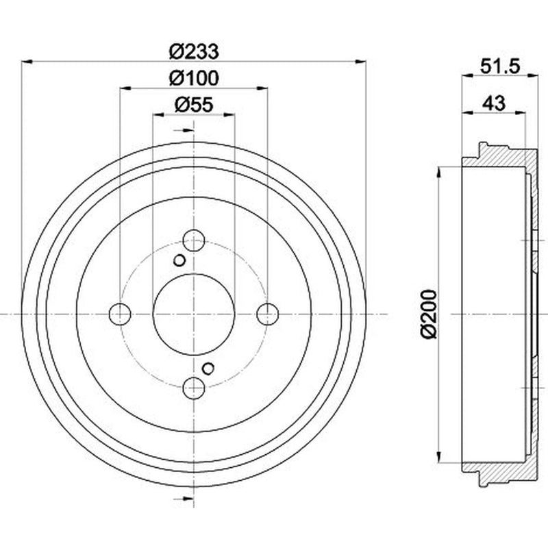 Mintex Brake Drum Assembly Rear MBD267