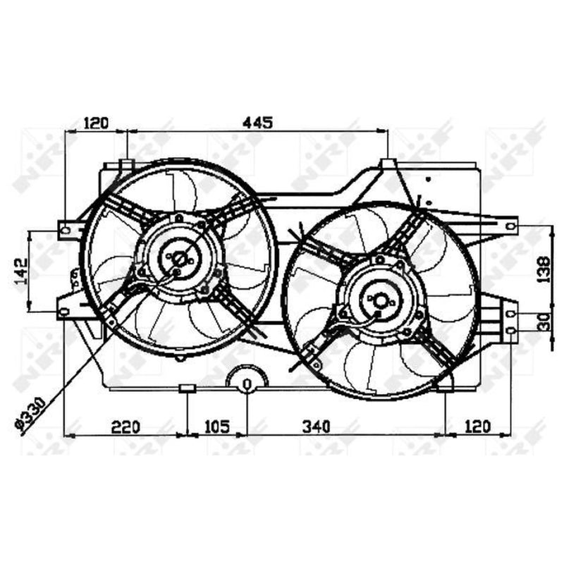 NRF Engine Cooling Fan 47031