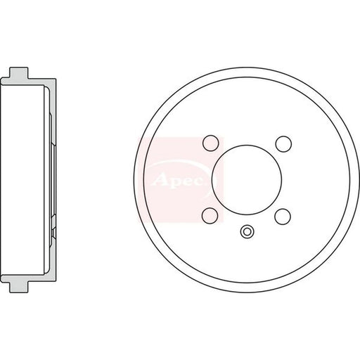 Apec Brake Drum Assembly Rear DRM9932