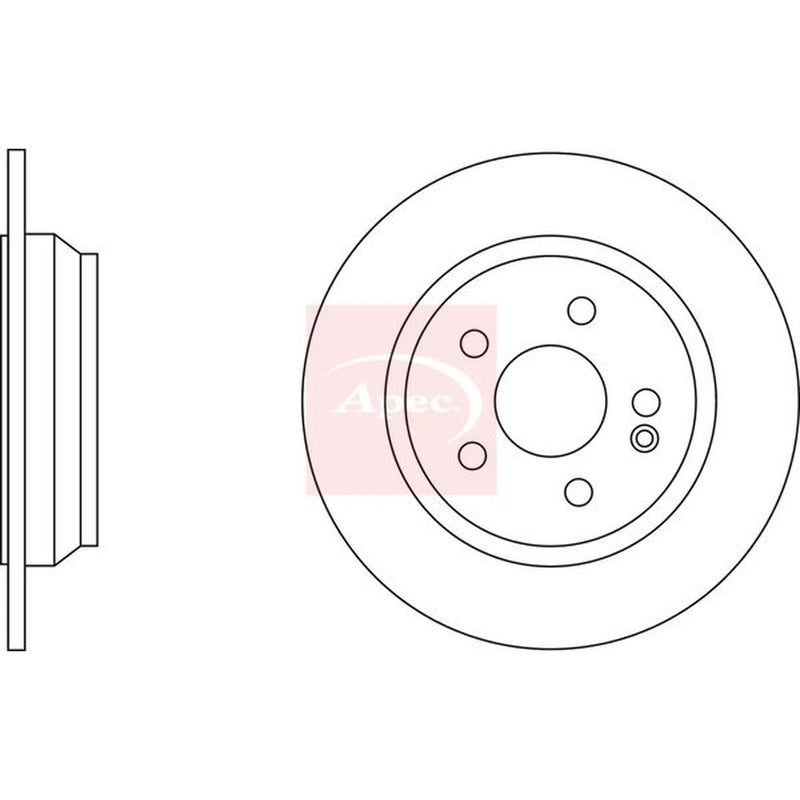 Apec Rear Brake Discs DSK2263-x2