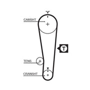 Gates Timing Belt Cambelt 97 Teeth 5284XS