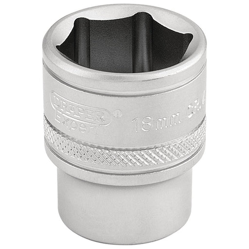 Draper 6 Point Metric Socket, 3/8" Sq. Dr., 18mm 16544 Draper  - Town Parts