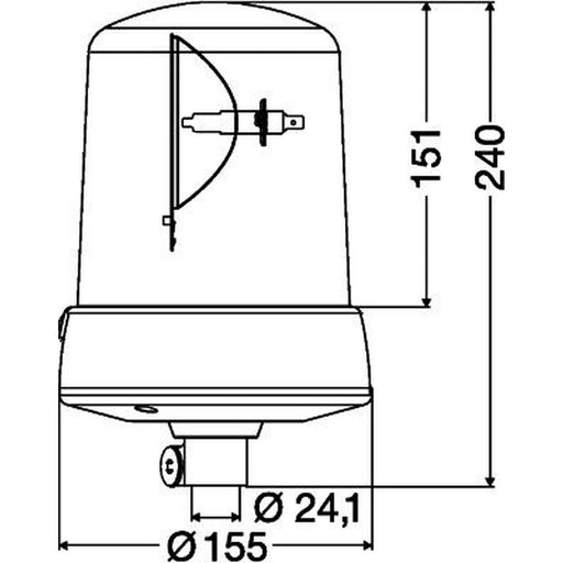 Hella Rotating Beacon Wide High 2RL 008 063-011