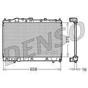 Denso Engine Radiator fits Mitsubishi Colt 1996-2003