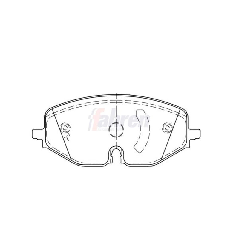 Fahren Front Brake Pad Set fits Audi A3 2019-2020