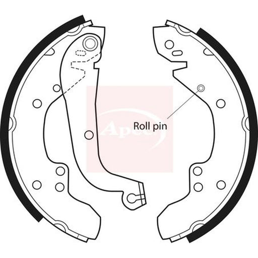 Apec Brake Shoe Set Axle Kit SHU354