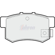 Fahren Rear Brake Solid Discs & Pads fits Honda Civic Aerodeck 1998-2001 1.6