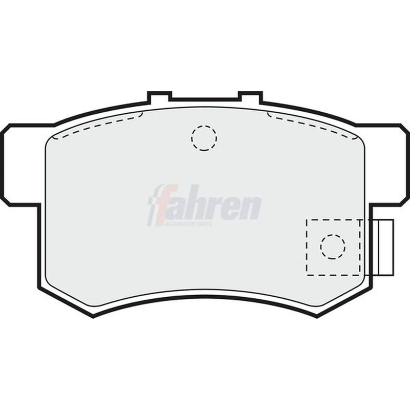 Fahren Rear Brake Solid Discs & Pads fits Honda Civic Aerodeck 1998-2001 1.6