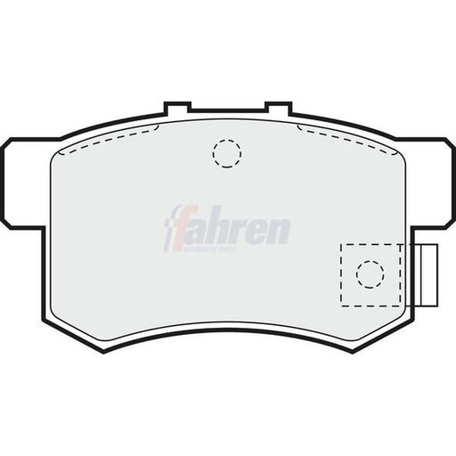 Fahren Rear Brake Solid Discs & Pads fits Honda Civic Aerodeck 1998-2001 1.6