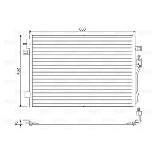 Valeo Air Conditioning Condenser 814453