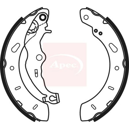 Apec Brake Shoe Set Axle Kit SHU805