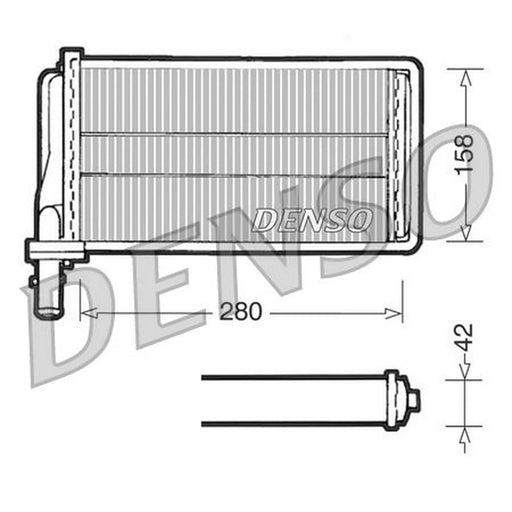 Denso Heater Matrix Core Heat Exchanger DRR01001