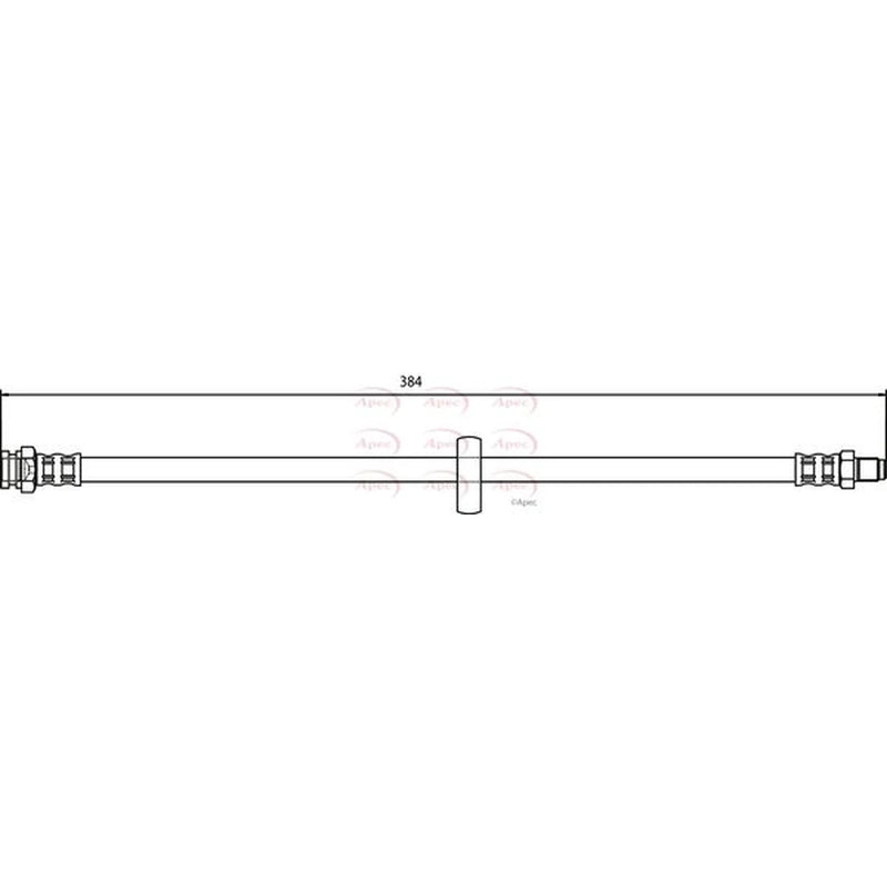 Apec Brake Hydraulic Hose Line inner HOS3719