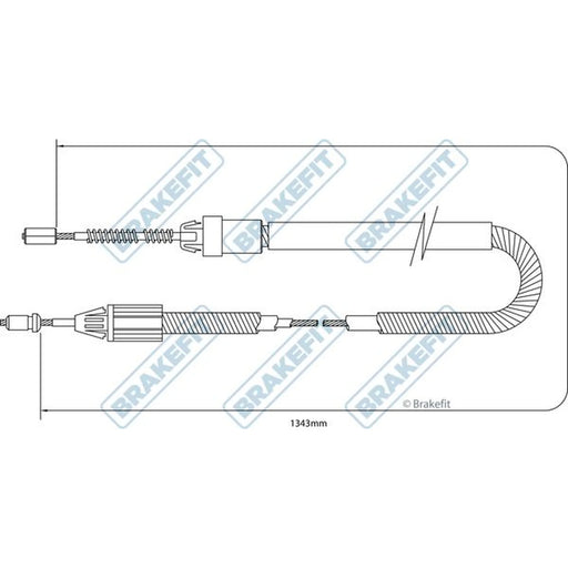Apec Handbrake Cable Right Rear BBC3358