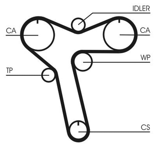 Continental CTAM Timing Belt Cambelt 177 Teeth CT1128
