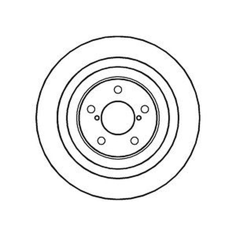 Abtex 2 x Vented Rear Brake Discs BD1333V-x2