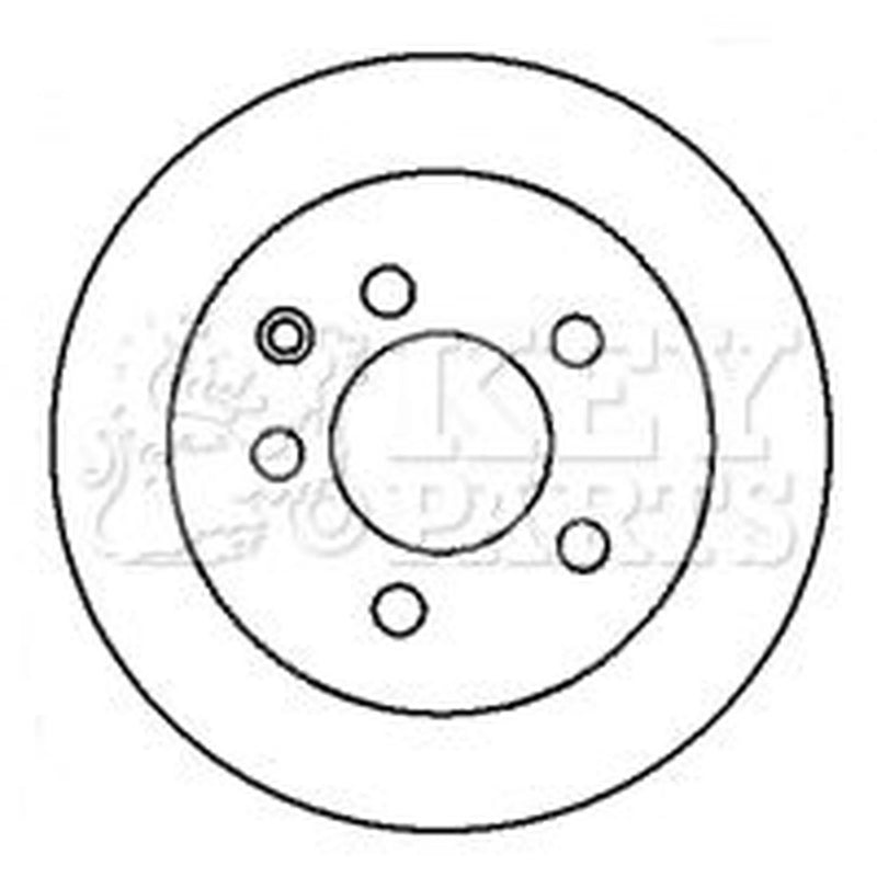 Key Parts 2 x Vented Rear Brake Discs KBD4368-x2