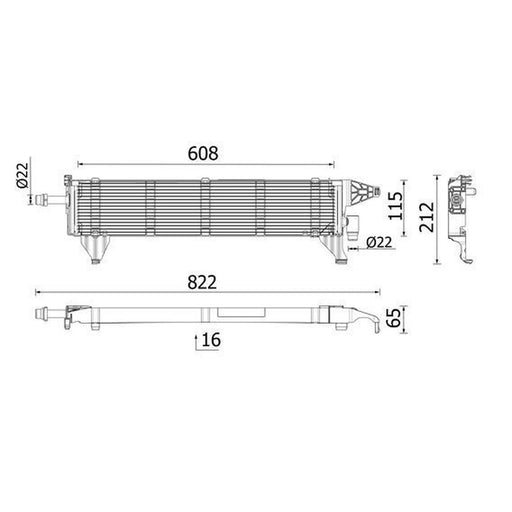 Mahle Electric Motor Radiator (Traction Battery) CRE 1 000P