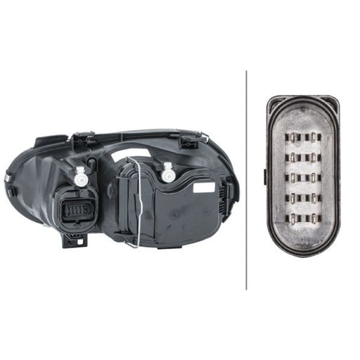 Hella Headlight Headlamp W5W Right 1EL 007 700-161