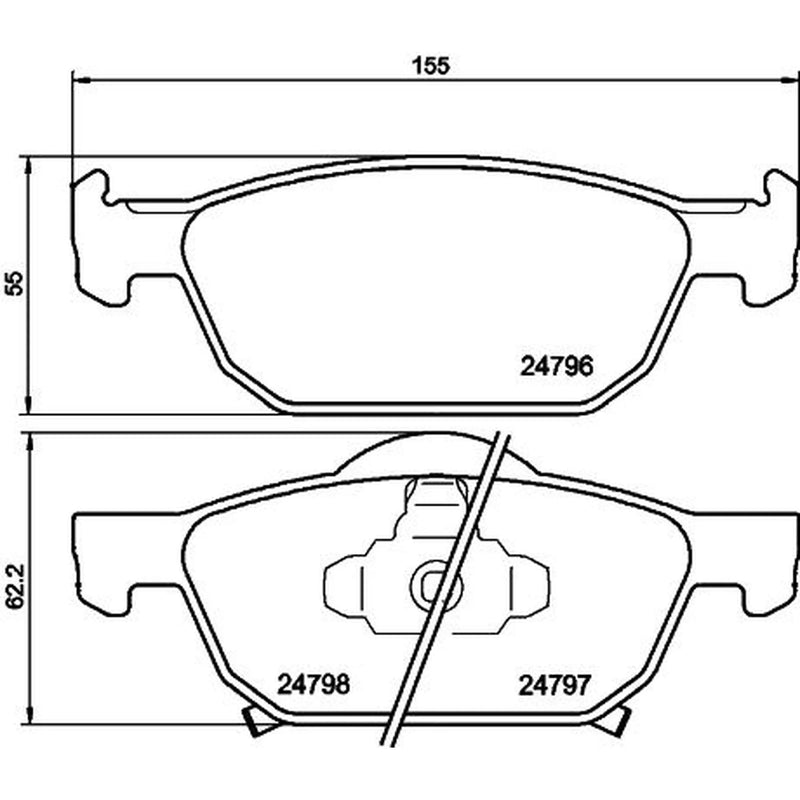 Mintex Front Brake Pad Set MDB2955