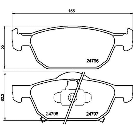 DON Front Brake Pad Set PCP1419