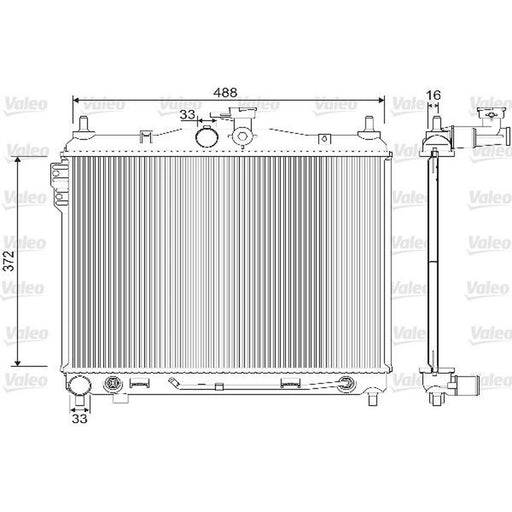 Valeo Engine Radiator 733142