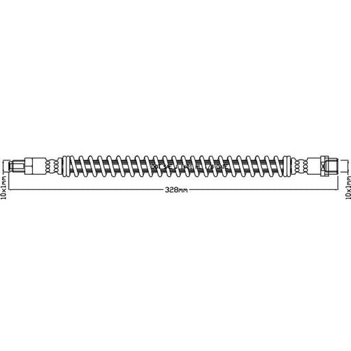 Abtex Brake Hydraulic Hose Line Right ABH1221