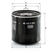 MANN-FILTER Engine Oil Filter W 921/80